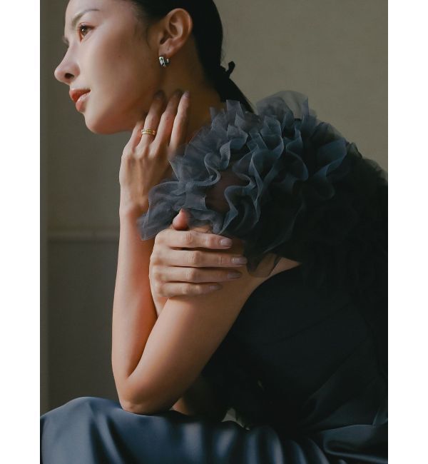 LAGUNAMOON「【ソンイさんコラボ】LADYチュールショールキャミドレス」|ドレス|