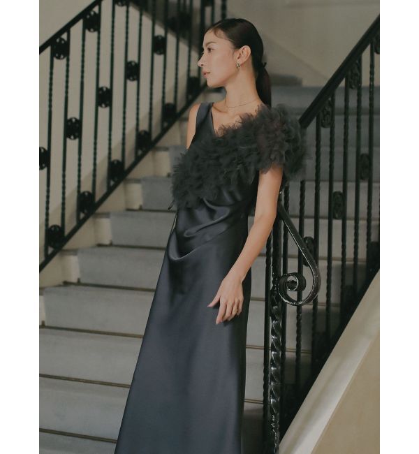 LAGUNAMOON「【ソンイさんコラボ】LADYチュールショールキャミドレス」|ドレス|