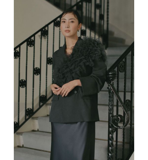 LAGUNAMOON「【ソンイさんコラボ】LADYチュールショールキャミドレス」|ドレス|