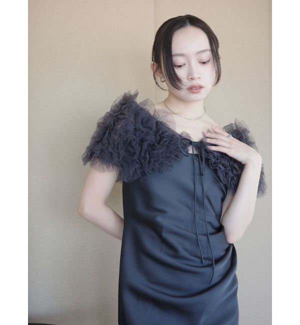 LAGUNAMOON「【ソンイさんコラボ】LADYチュールショールキャミドレス」|ドレス|