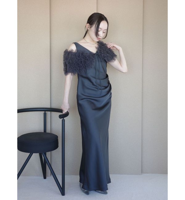 LAGUNAMOON「【ソンイさんコラボ】LADYチュールショールキャミドレス」|ドレス|