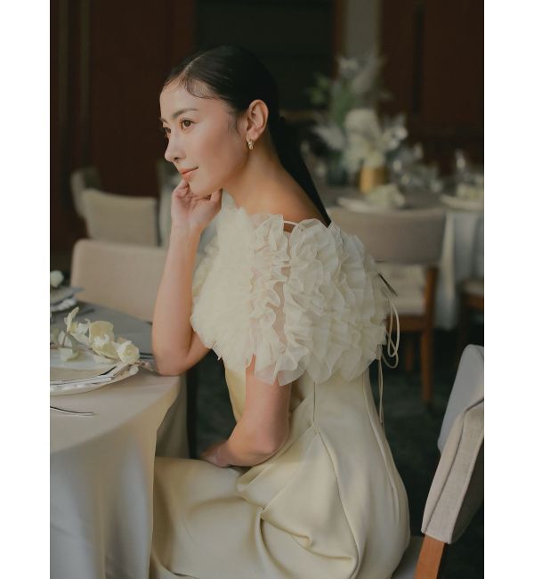 LAGUNAMOON「【ソンイさんコラボ】LADYチュールショールキャミドレス」|ドレス|