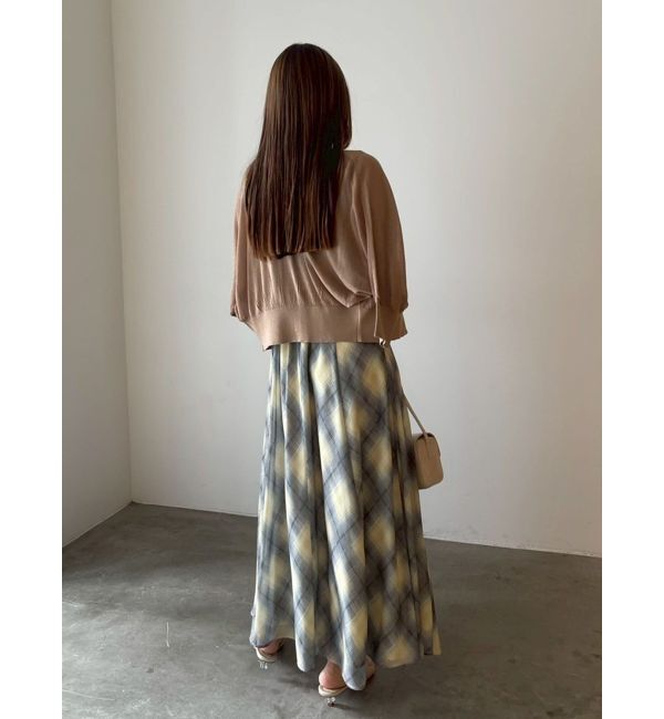 LAGUNAMOON「ノットカシュクールチェックワンピース」|ワンピース|