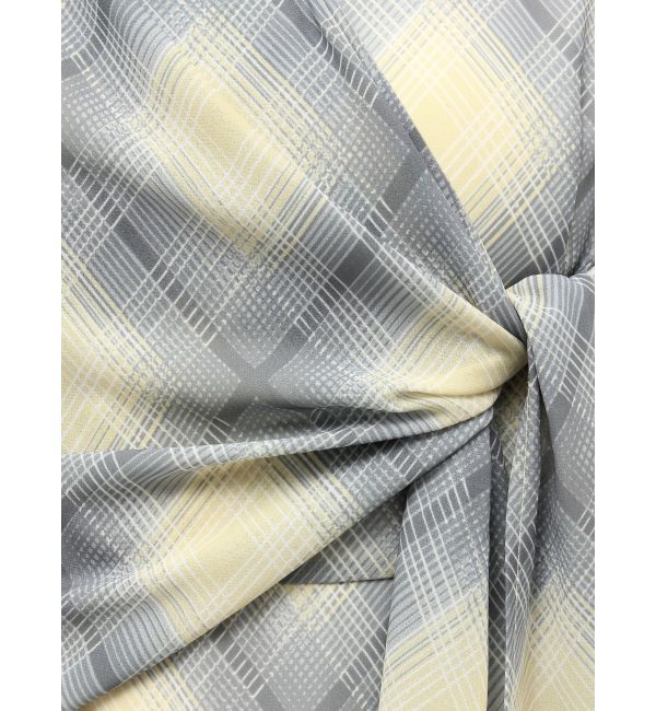 LAGUNAMOON「ノットカシュクールチェックワンピース」|ワンピース|