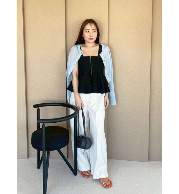 LAGUNAMOON「サイドベルトワイドパンツ」|その他|