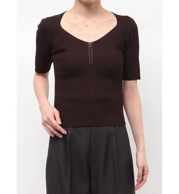 LAGUNAMOON「【UVカット】ラリエットニットプルオーバー」|ニット・セーター|