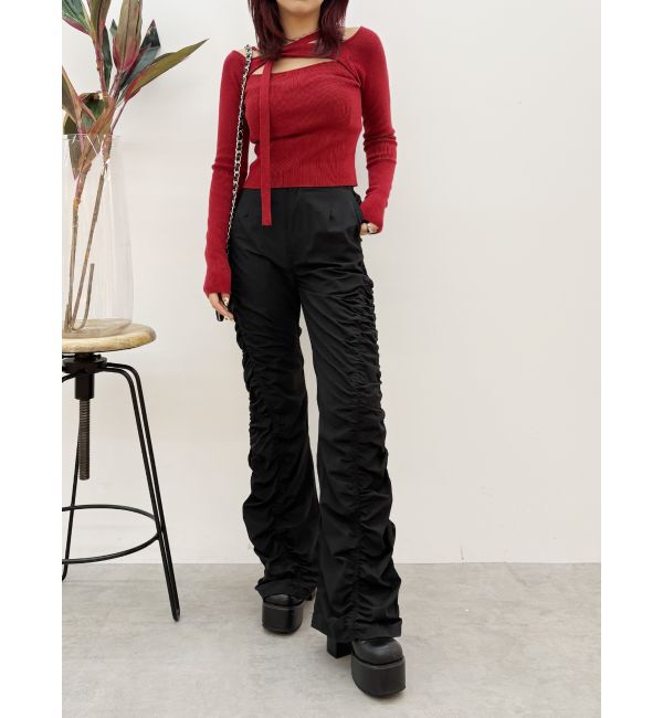 EVRIS「ギャザーフレアパンツ」|その他|