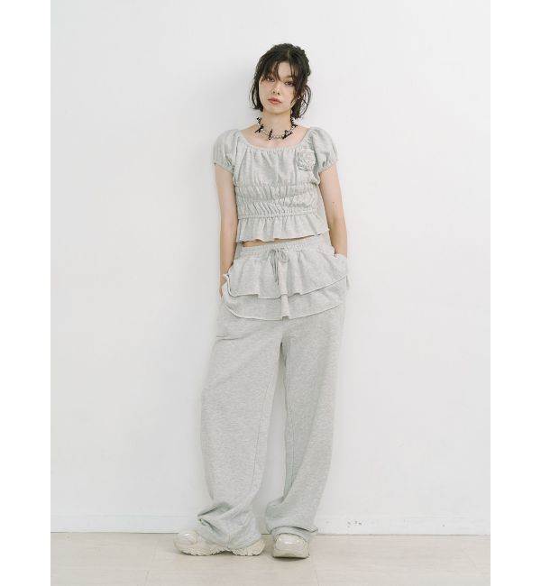 jouetie「コサージュギャザートップス」|Tシャツ・カットソー|