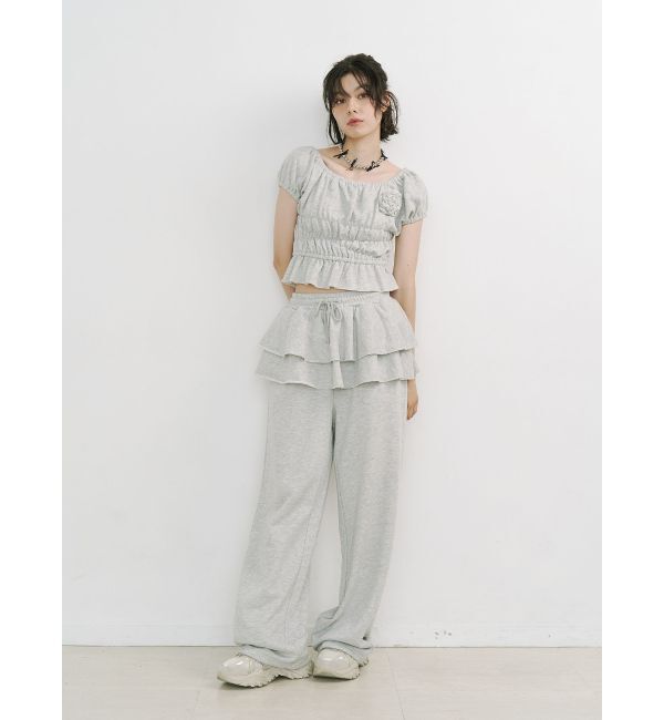 jouetie「コサージュギャザートップス」|Tシャツ・カットソー|