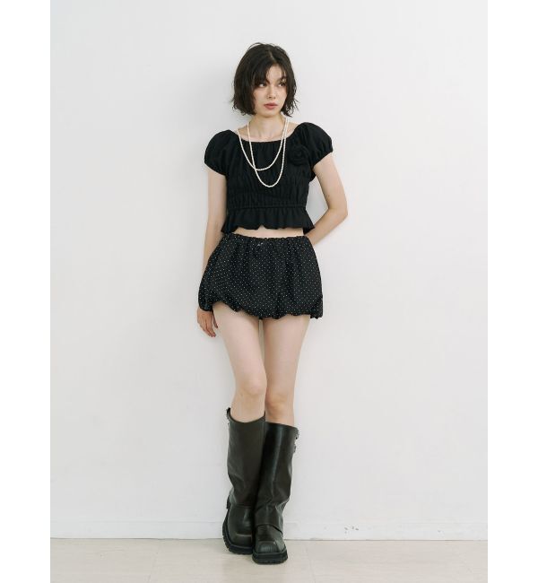 jouetie「コサージュギャザートップス」|Tシャツ・カットソー|