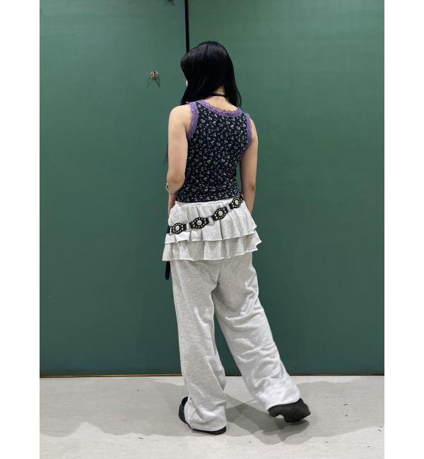 jouetie「レースラインストーンロゴタンクトップ」|Tシャツ・カットソー|