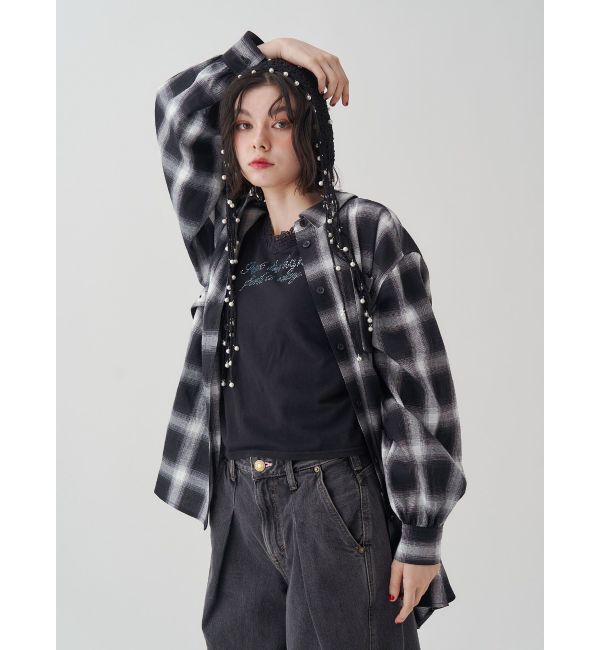 jouetie「レースラインストーンロゴタンクトップ」|Tシャツ・カットソー|