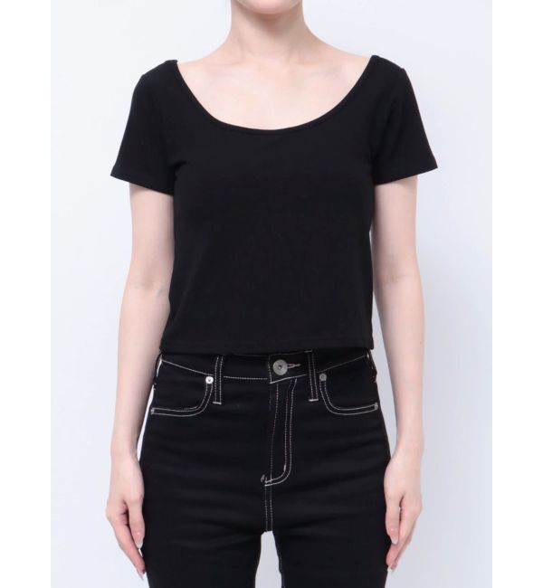 GYDA「フロントホールカットトップス」|Tシャツ・カットソー|