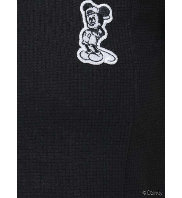 GYDA「Mickey Mouse / フロントZIPワッフルトップス」|Tシャツ・カットソー|