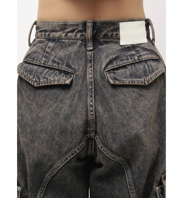 GYDA「ハイウエスト Urban Utility Wash Cargoデニムパンツ」|デニム|