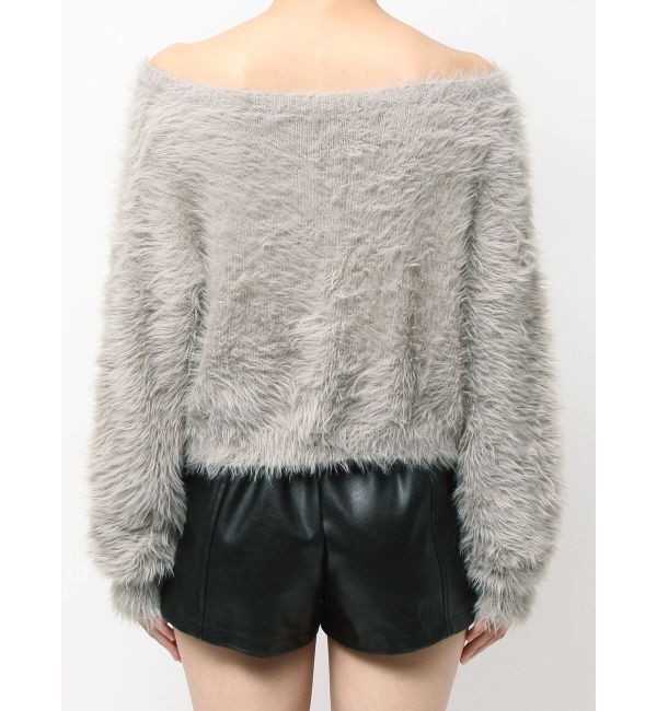 GYDA「シャギーショートLOOSEニットトップス」|ニット・セーター|