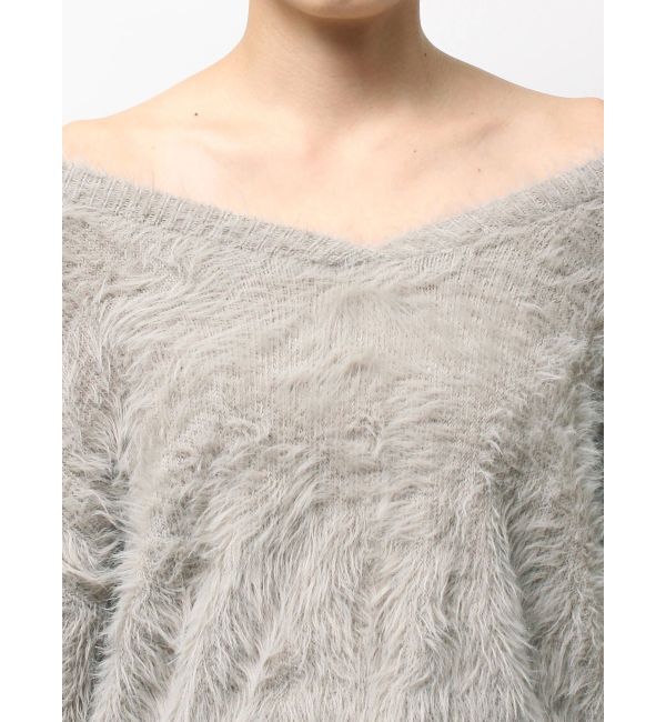 GYDA「シャギーショートLOOSEニットトップス」|ニット・セーター|