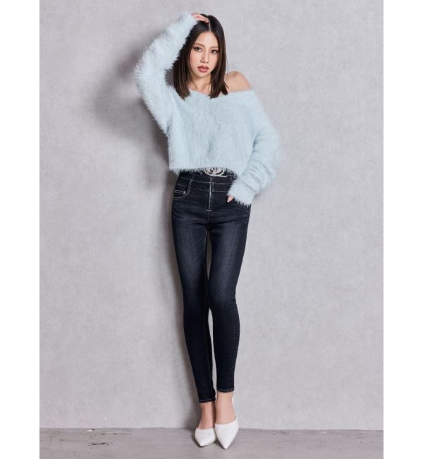 GYDA「シャギーショートLOOSEニットトップス」|ニット・セーター|