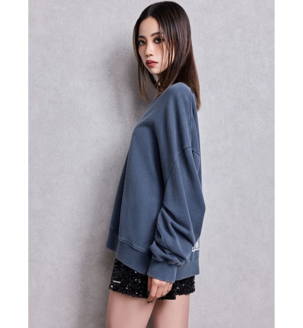 GYDA「VネックSMIRK BUNNYスウェットトップス」|スウェット・ジャージ|