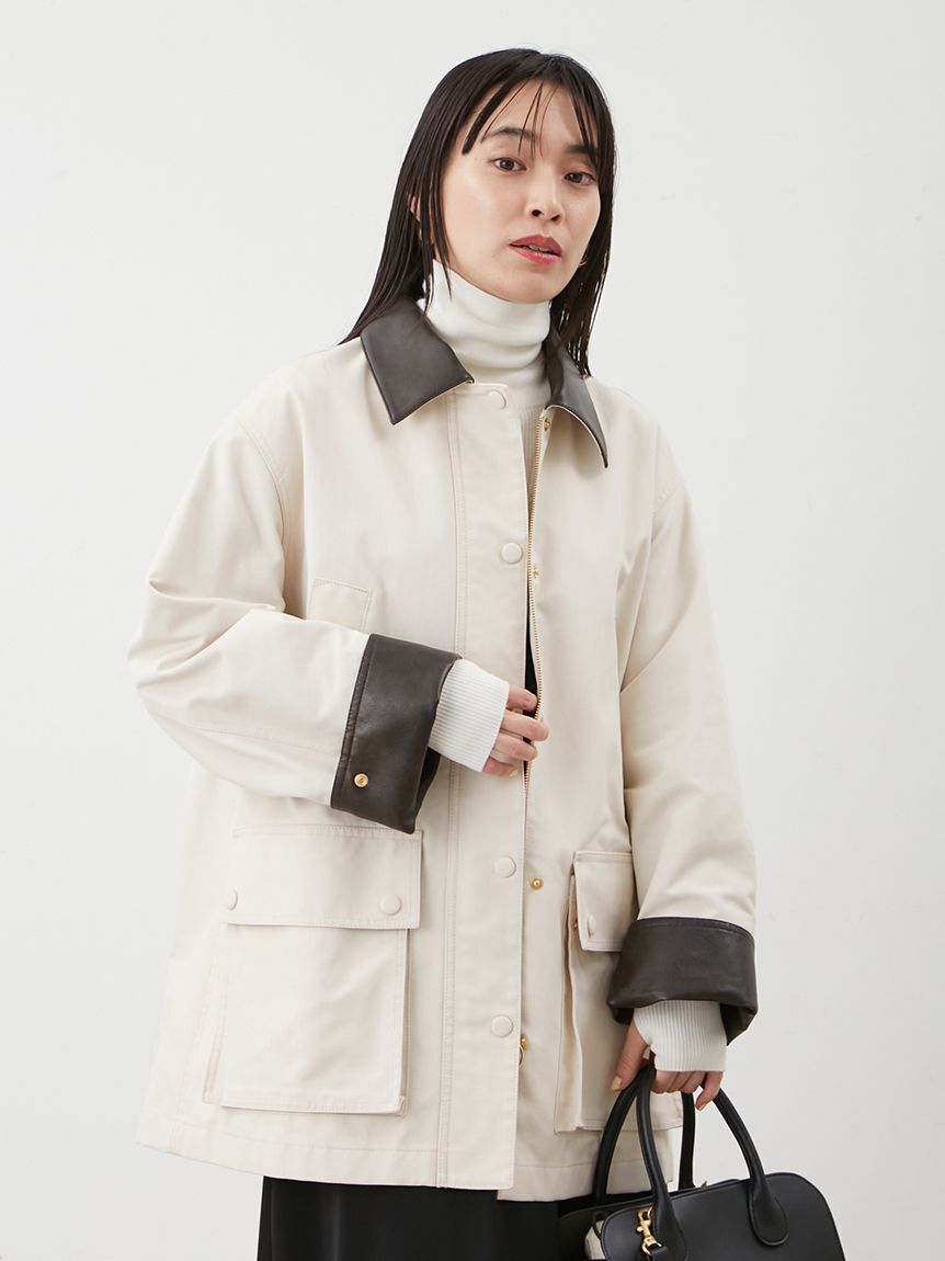 Mila Owen「ハーフ丈ハンティングジャケット」|ミリタリージャケット|IVR