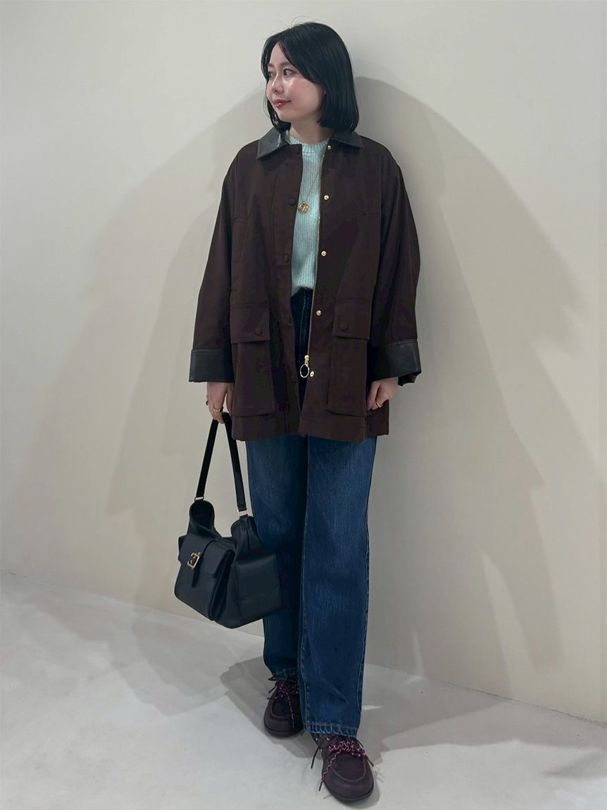 Mila Owen「ハーフ丈ハンティングジャケット」|ミリタリージャケット|