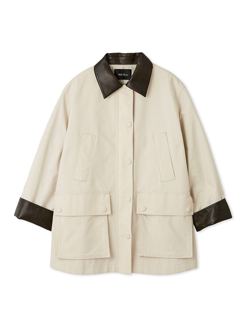 Mila Owen「ハーフ丈ハンティングジャケット」|ミリタリージャケット|