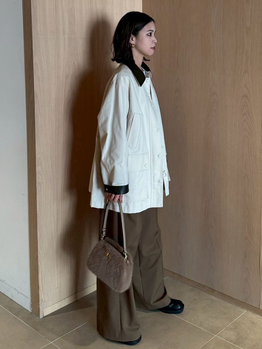 Mila Owen「ハーフ丈ハンティングジャケット」|ミリタリージャケット|