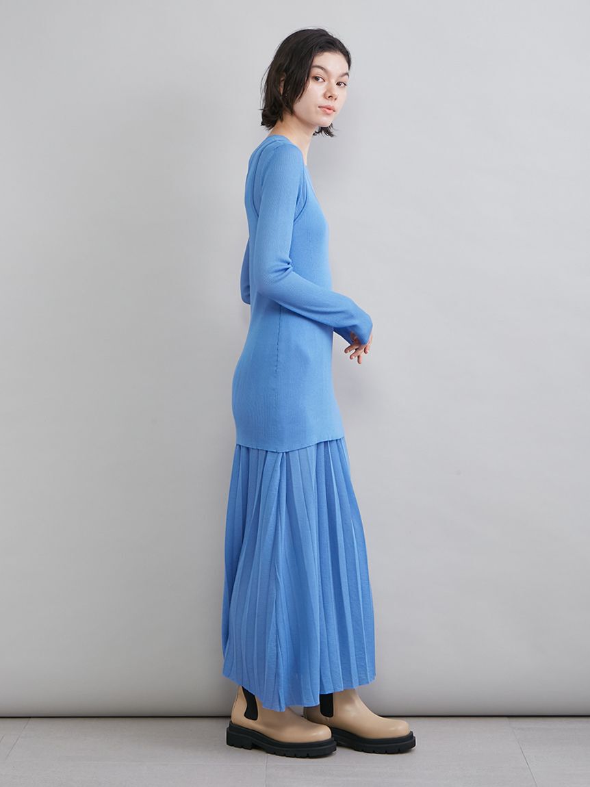 Mila Owen「シアーニットワンピース」|ワンピース|