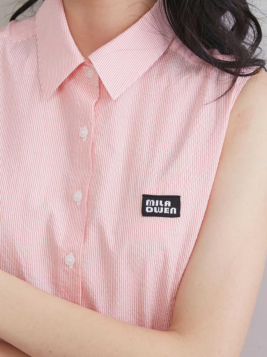 Mila Owen「スリーブレスマキシ丈シャツワンピース」|ワンピース|