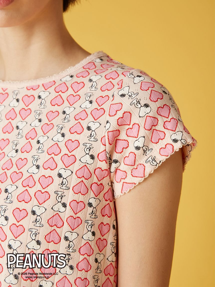 FURFUR「スヌーピーコラボ総柄Tシャツ」|Tシャツ・カットソー|