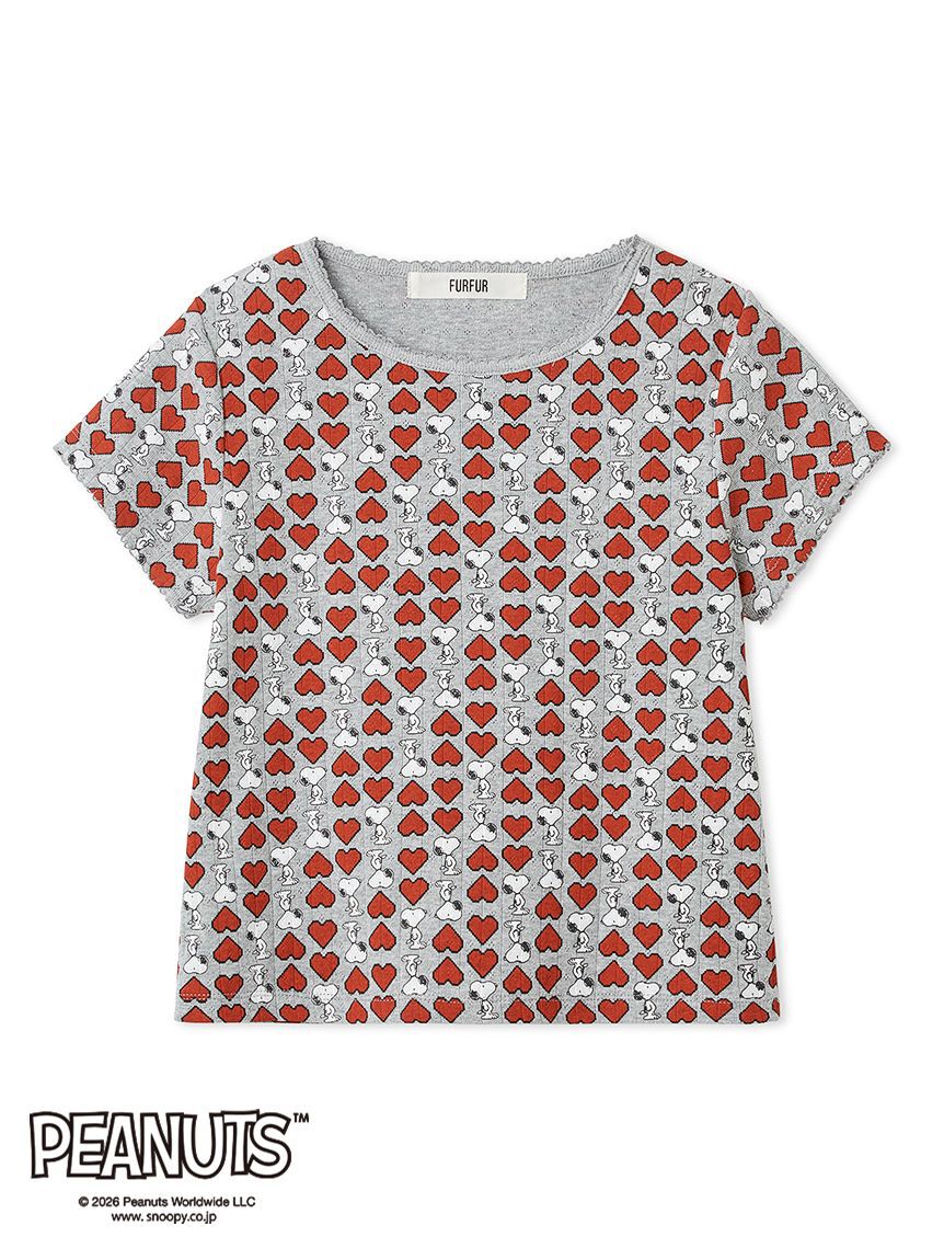 FURFUR「スヌーピーコラボ総柄Tシャツ」|Tシャツ・カットソー|