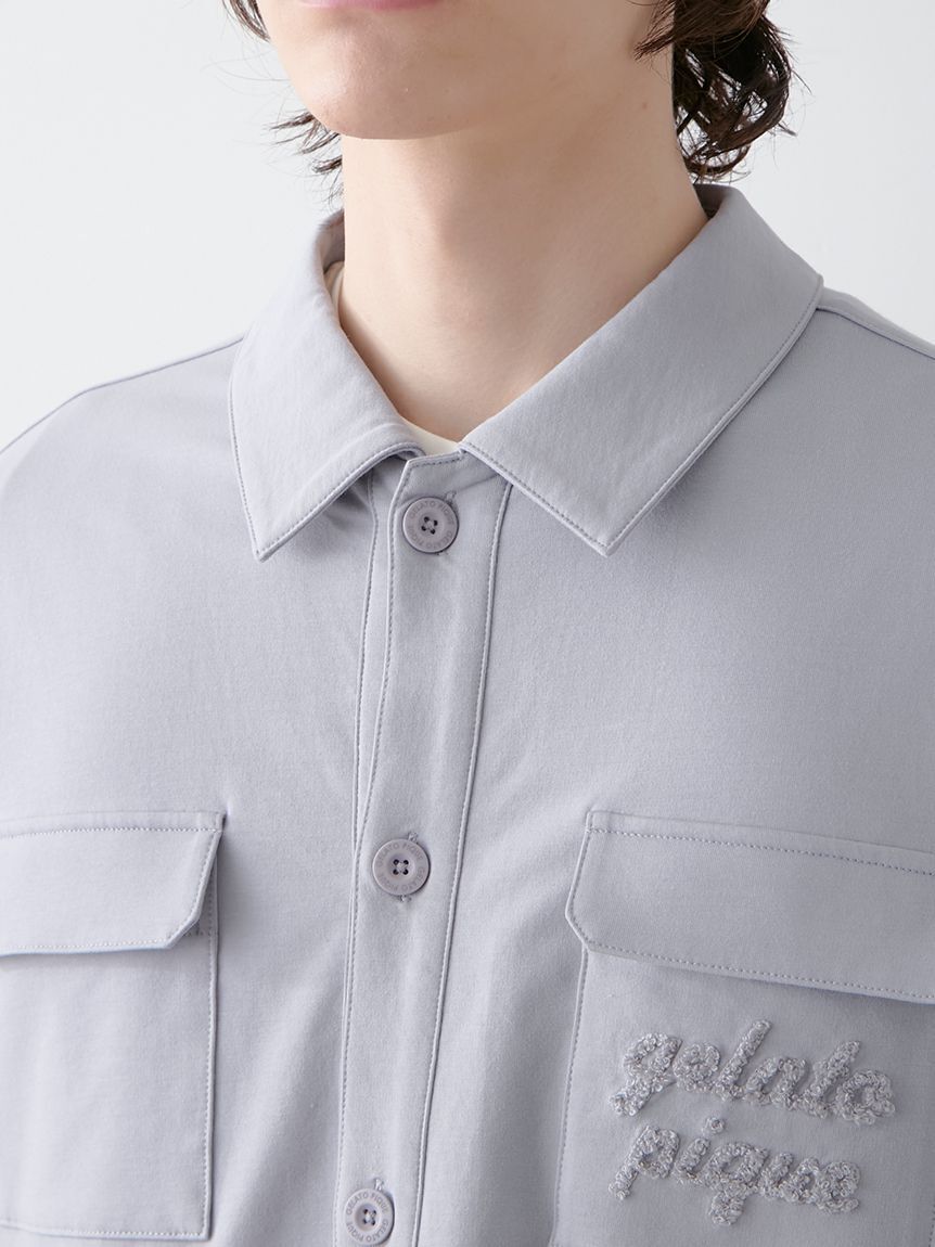 GELATO PIQUE HOMME「【HOMME】ミニ裏毛ワンポイントロゴ刺繍シャツ」|シャツ・ブラウス|