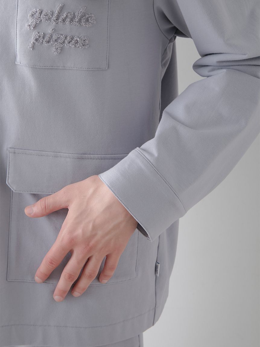 GELATO PIQUE HOMME「【HOMME】ミニ裏毛ワンポイントロゴ刺繍シャツ」|シャツ・ブラウス|