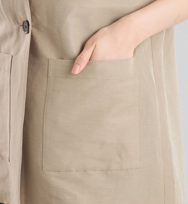 MACKINTOSH PHILOSOPHY「GREY LABEL リネンナイロンジレ」|ブルゾン・スタジャン|