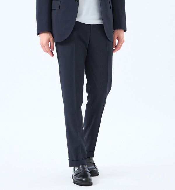MACKINTOSH PHILOSOPHY「トロッター トラウザーズ#121 ストレッチワッシャー」|スラックス|ネイビー