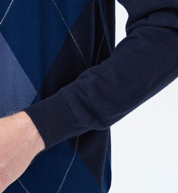 MACKINTOSH PHILOSOPHY「ビッグアーガイル クルーネックプルオーバーニット」|ニット・セーター|