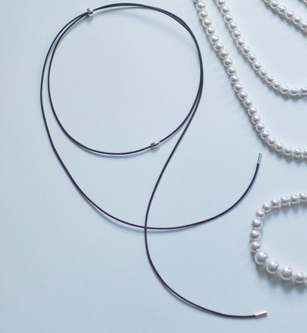  「シルバーコンビコードネックレス」|ネックレス|