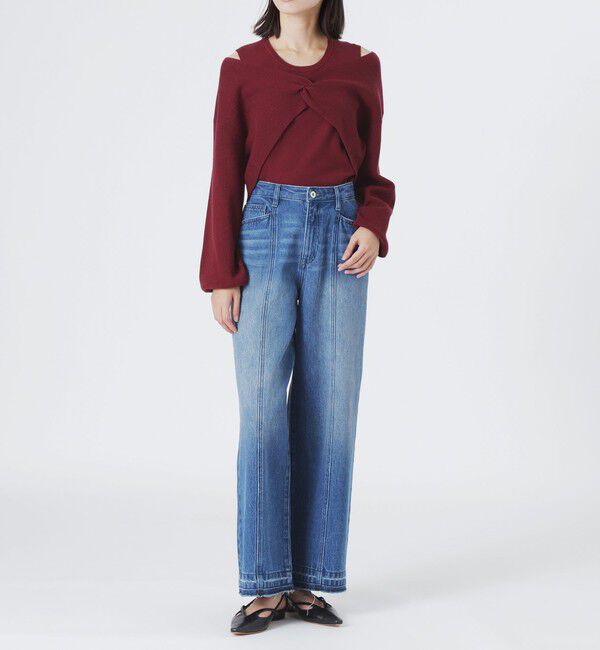  「ニットレイヤードトップス」|ニット・セーター|