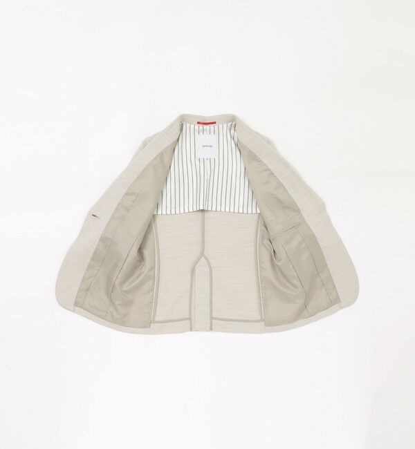  「ウォッシャブルスラブツイルハーフスリーブジャケット」|テーラードジャケット|