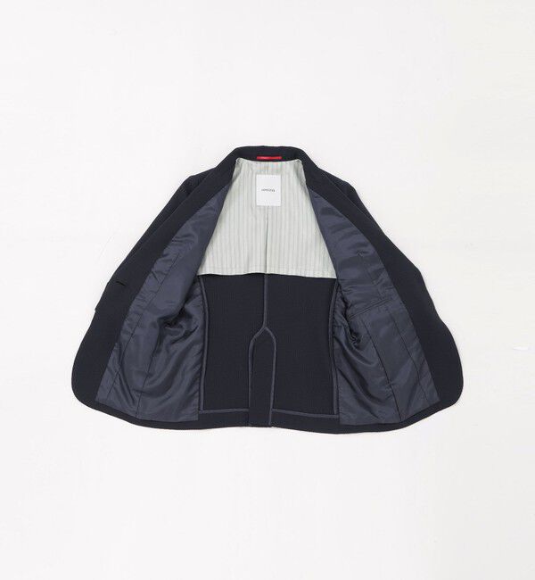  「ウォッシャブルサッカーハーフスリーブジャケット」|テーラードジャケット|