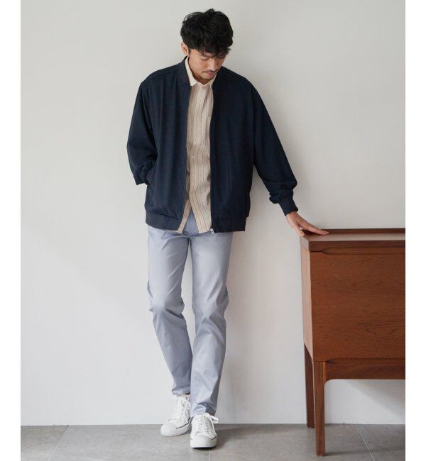 ikka「イージーケアリネンライクブルゾン」|ブルゾン・スタジャン|