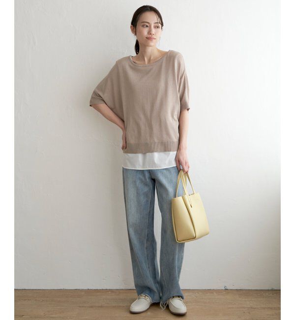 ikka「【2点セット】ドルマンニットアンサンブル」|ニット・セーター|