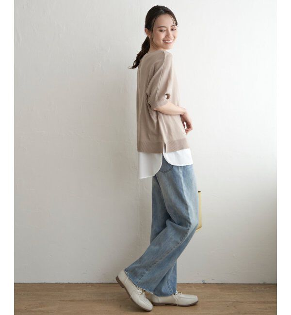 ikka「【2点セット】ドルマンニットアンサンブル」|ニット・セーター|