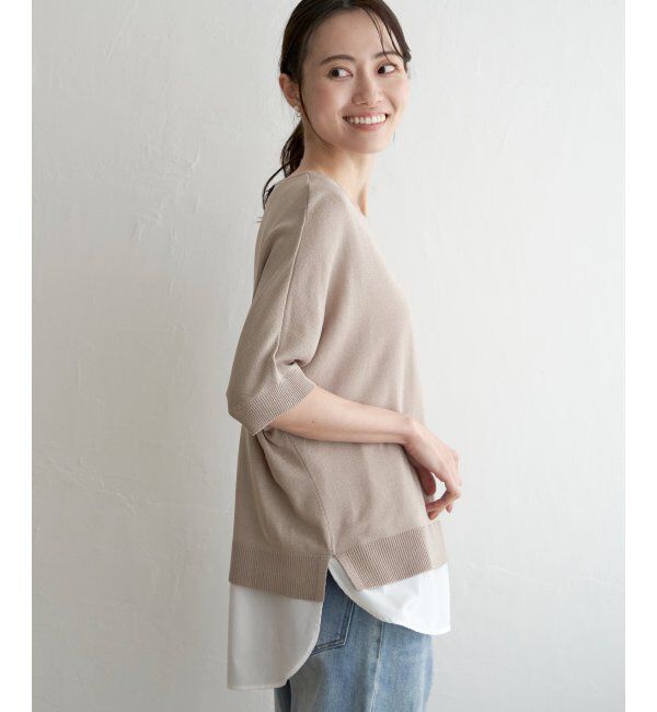 ikka「【2点セット】ドルマンニットアンサンブル」|ニット・セーター|