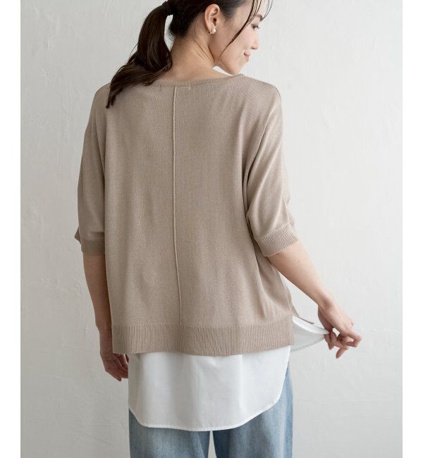 ikka「【2点セット】ドルマンニットアンサンブル」|ニット・セーター|