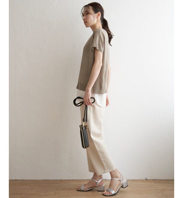 ikka「ハニカム柄ニットアンサンブル」|ニット・セーター|