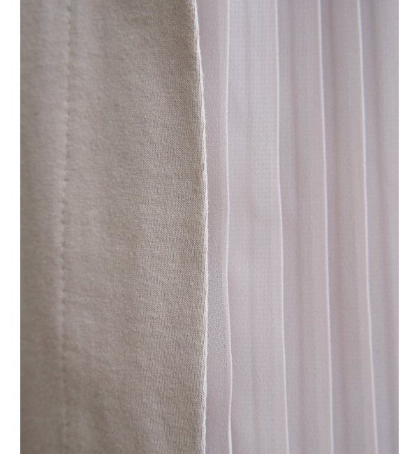 ikka「異素材配色切り替えワンピース」|ワンピース|