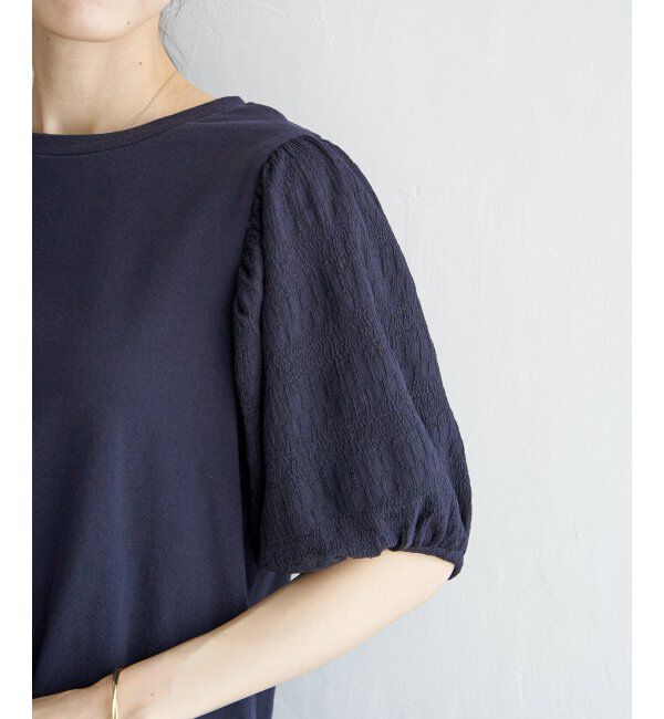 ikka「袖フクレ切替半袖プルオーバー」|その他|