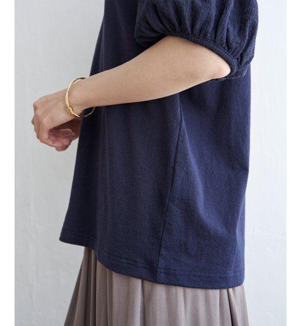 ikka「袖フクレ切替半袖プルオーバー」|その他|