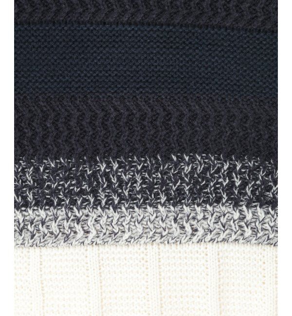 ikka「バイカラーグラデーションニット」|プルオーバー|